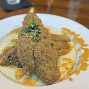 Catfish and grits