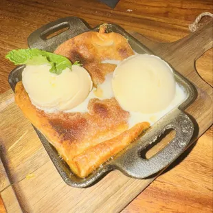 Peach cobbler