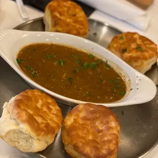 Biscuits &amp; Oxtail Gravy