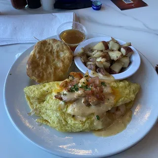 Twisted Seafood Omelette