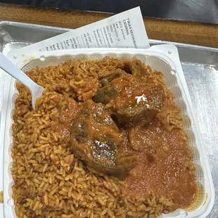 Jollof Rice with beef