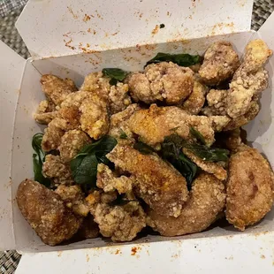 Basil Popcorn Chicken
