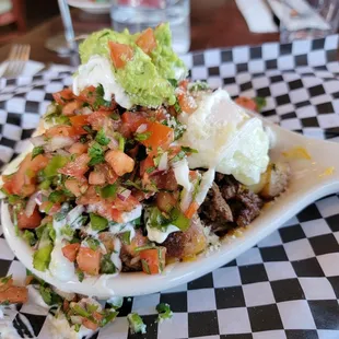 Special, Loaded Carne Asada skillet!