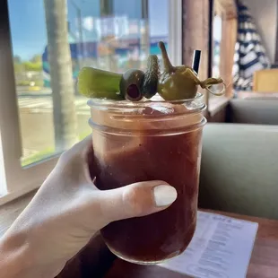 T&apos;s famous Bloody Mary made with in-house homemade mix