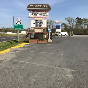 a sign for a convenience store