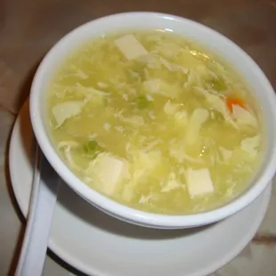 Egg Drop Soup from Tsai Shen Garden Feb 21st 2012 visit.