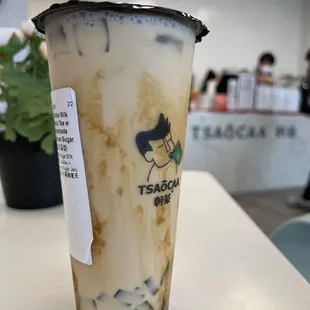 Brown Sugar Bubble Milk / except with brown sugar jelly