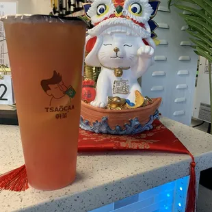 Grapefruit Peach Green Tea w Jelly