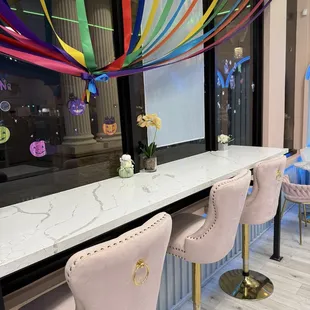 interior, sushi and sashimi