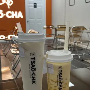 Queen of Oolong Milk Tea and Mango Yogurt Slush
