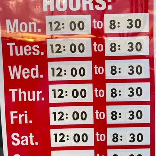 Business hours