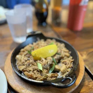 Close up of sisig (chicken)