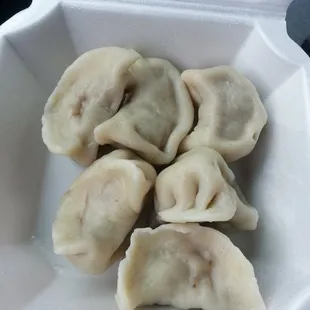 Steamed dumplings - on the smaller side but tastes good.