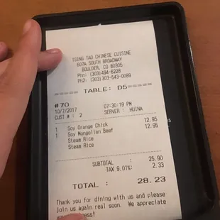 Giant portions, and our server was amazing!