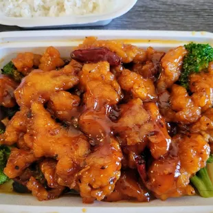 Orange chicken.