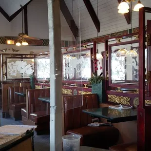 the interior of the restaurant