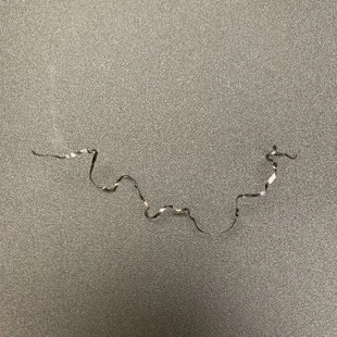 A piece of metal found in my sesame chicken