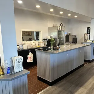 the kitchen of a restaurant