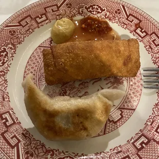 Egg rolls and pot stickers!