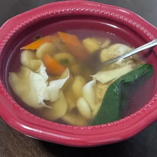 Chicken wonton soup