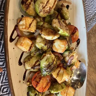 Fried Brussel Sprouts Warm Salad