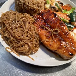 Hibachi salmon