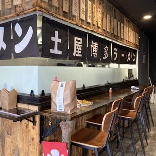 the interior of a restaurant