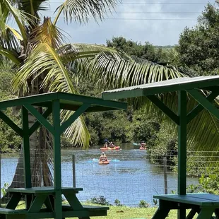Picnic area by the river