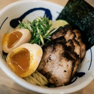 large tsukemen. spicy is very spicy.