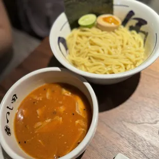 Spicy tsukemen