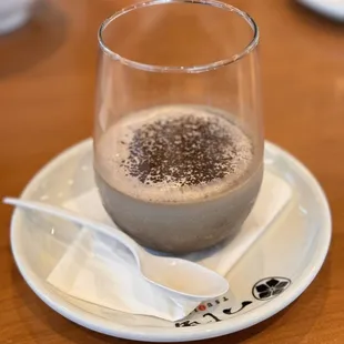 Hojicha pudding