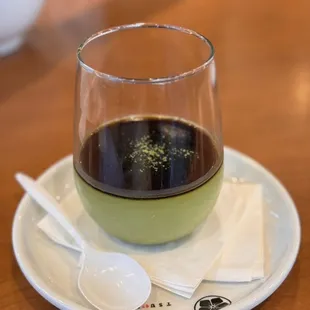Matcha pudding