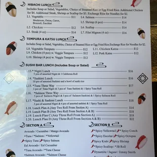 Lunch Menu