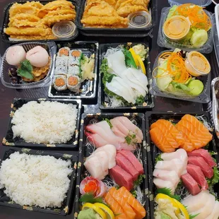 sashimi, sushi and sashimi, food, sushi