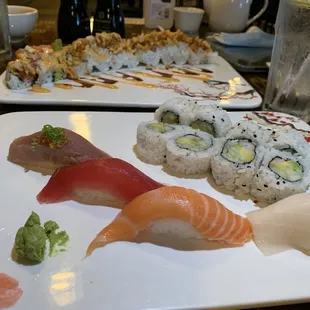 Sushi lunch special and Cat in Hat roll