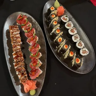 Tuna avocado, *Crunchy Spicy Avocado, *Sweet Potato Tempura &amp; *Umeshiso maki