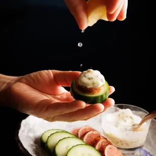 Grilled Mentaiko w Cucumber