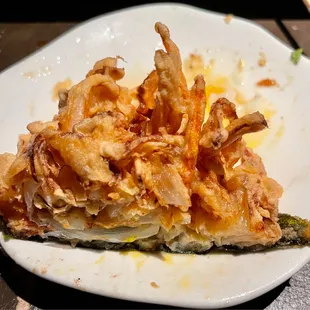 Close up look at the outstanding Japanese style tempura.