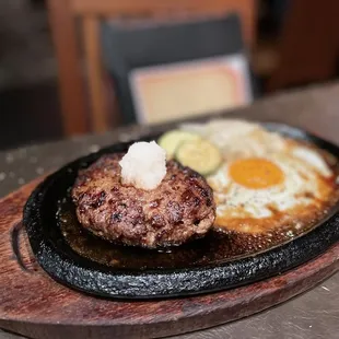 a steak and eggs