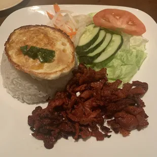 #C2 - Com Thit Nuong - Char- Grilled Pork &amp; Fried Egg served with Steam Rice