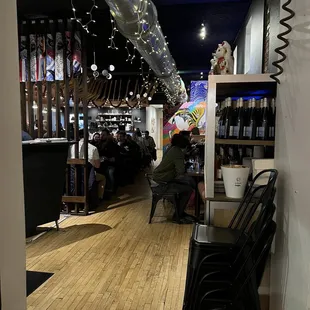 the inside of a coffee shop
