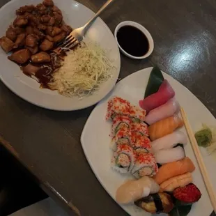Teriyaki Chicken Hibachi , Sushi Special large