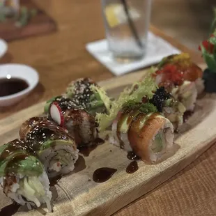 sashimi, sushi and sashimi, food, sushi