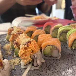 sushi, food, sashimi, sushi and sashimi