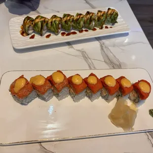 Caterpillar Roll and Double Spicy Roll