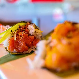 food, sushi and sashimi