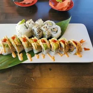 California Roll &amp; El Paso Roll lunch special