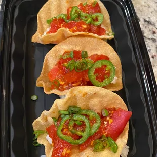 3 Pieces Poke Tacos Specialty
