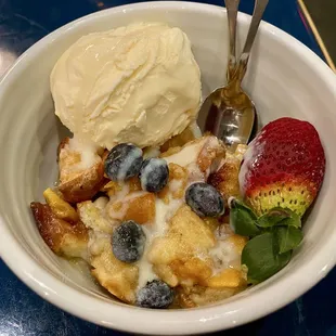 Bread Pudding (with ice cream added)