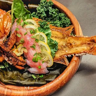 grilled fish, grilled seafood, seafood, food, fish